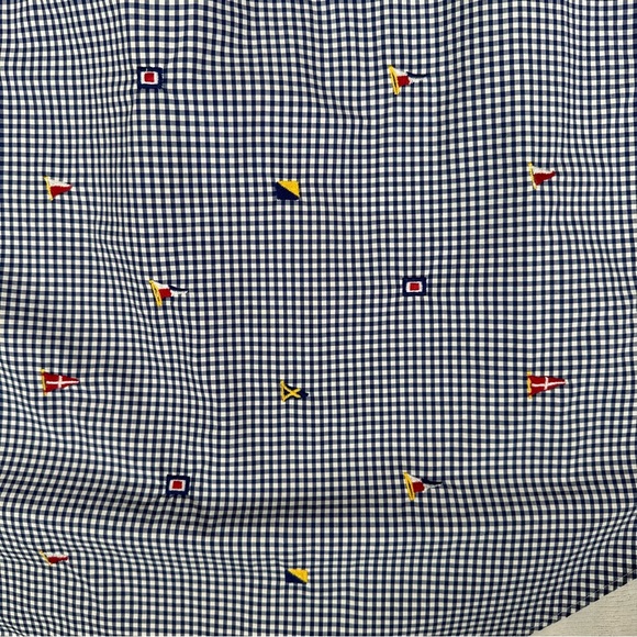 Ralph Lauren Shirt Men Size L Embroidered Flag Check Long Sleeve 100% Cotton EUC - Picture 10 of 10